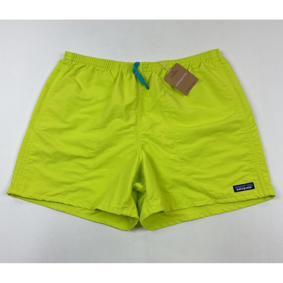 Patagonia Baggie 5" Shorts Men 2XL XXL Phosphorus Green Swim Trunks Bathing Suit - Picture 1 of 10